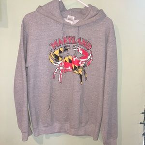 Maryland crab sweatshirt